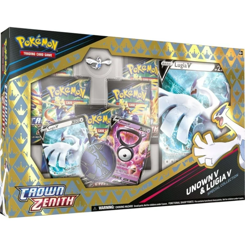 unown lugia v collection box crown zenith