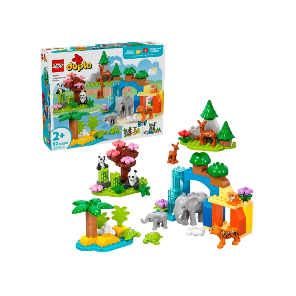 lego duplo 3-in-1 families van wilde dieren