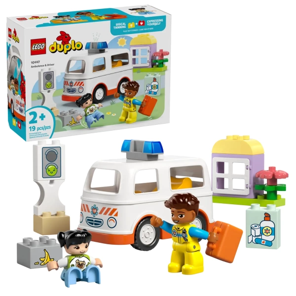 lego duplo ambulance met chauffeur