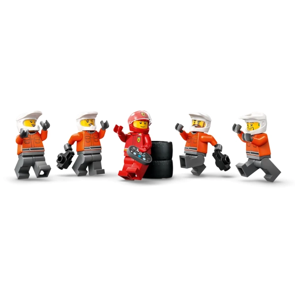 60443 LEGO City: F1 pitstop en pitcrew met Ferrari auto