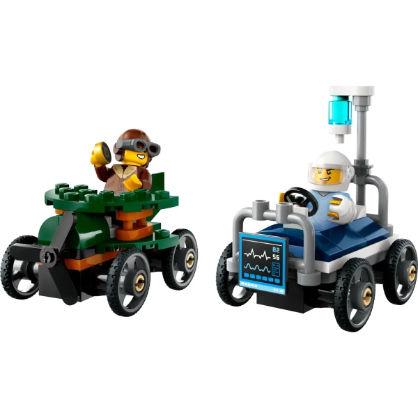 60459 LEGO City: Raceautopakket: Vliegtuig vs. Ziekenhuisbed