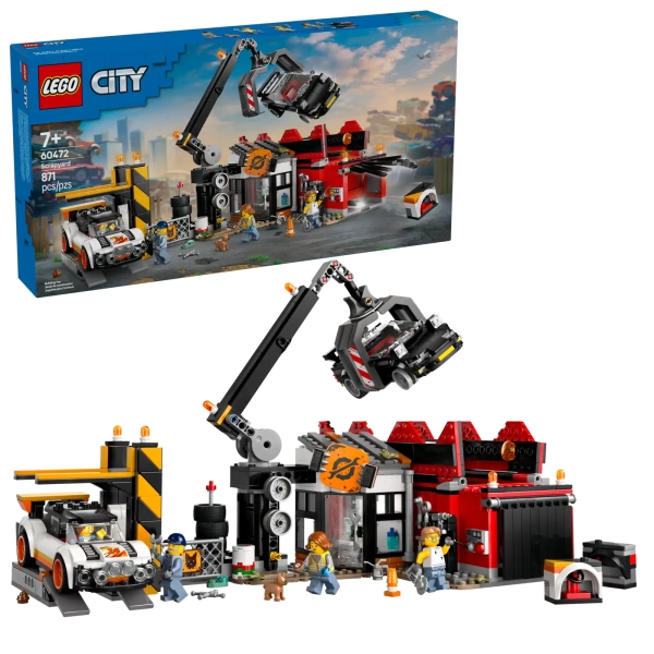 60472 lego city schroothoop met auto's