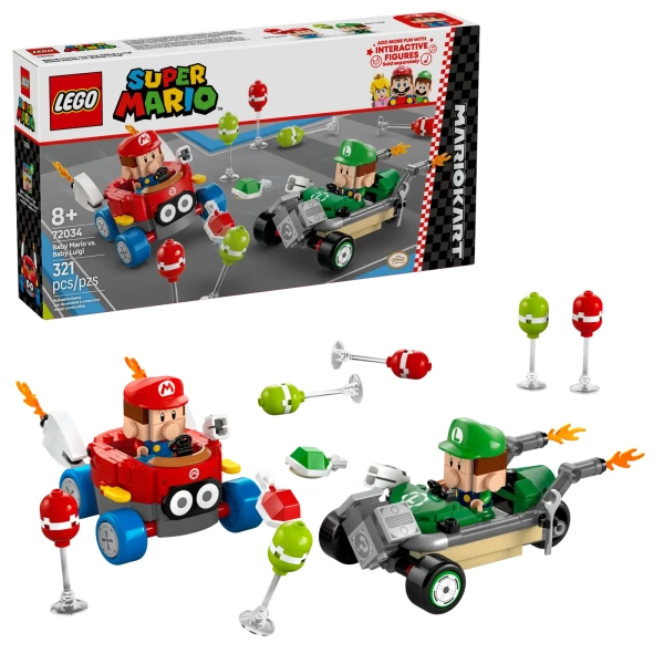 LEGO Mario Kart Baby Mario vs. Baby Luigi