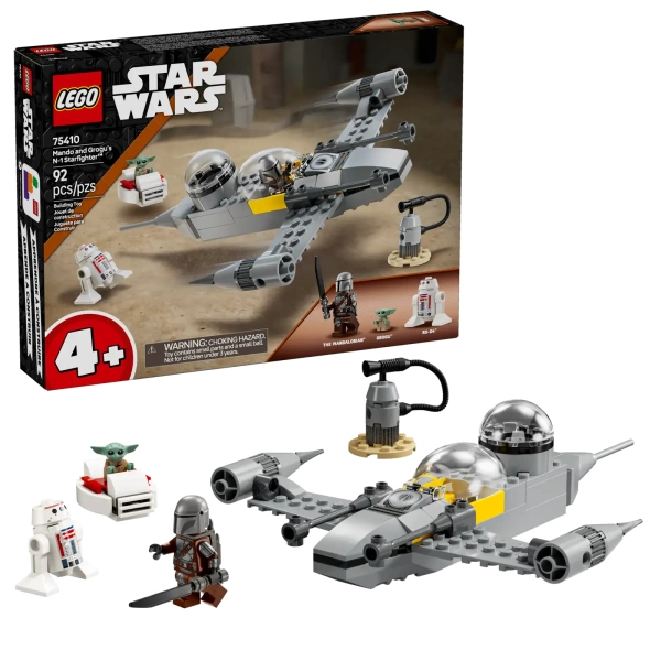 lego star wars 75410 mando en grogu's N1 starfighter