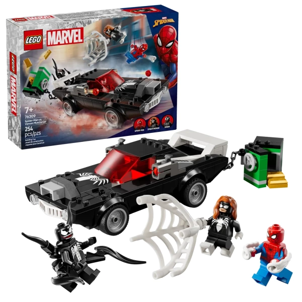 lego 76309 spider-man vs venoms klassieke auto