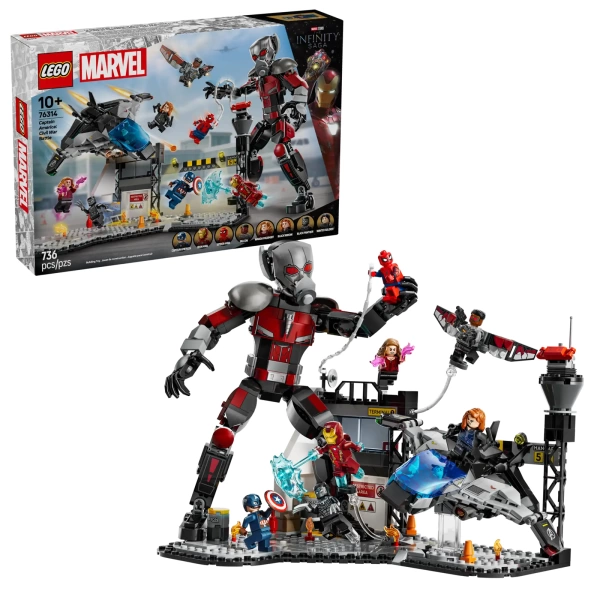 lego Captain 76314 America Civil War actiescène