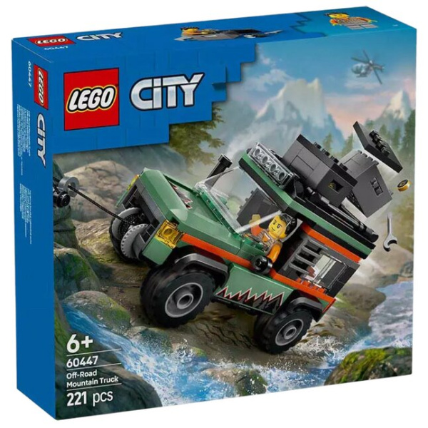 60447 lego city 4x4 terreinwagen voor in de bergen