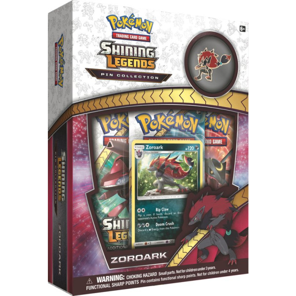 Pokémon TCG Shining Legends Pin Collection Zoroark