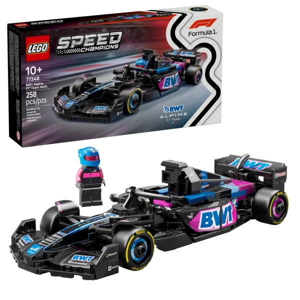 LEGO speed champions BWT Alpine F1 Team A524 racewagen