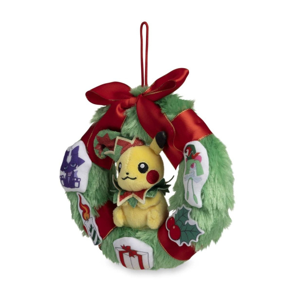 Pikachu Pokémon Holiday Workshop Wreath Plush