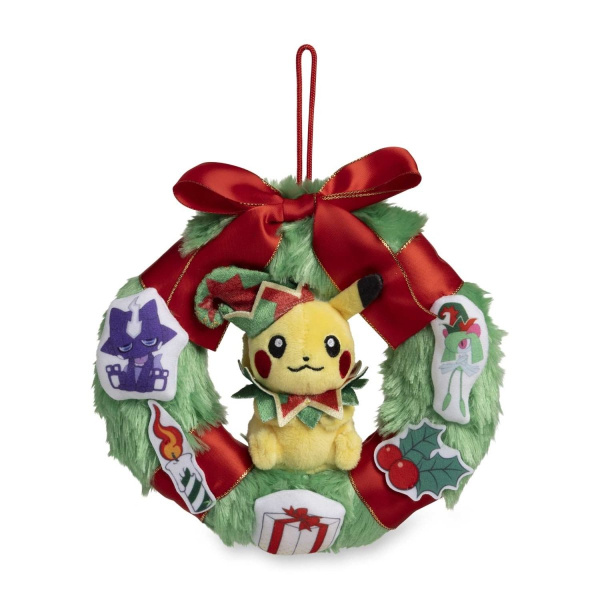 Pikachu Pokémon Holiday Workshop Wreath Plush