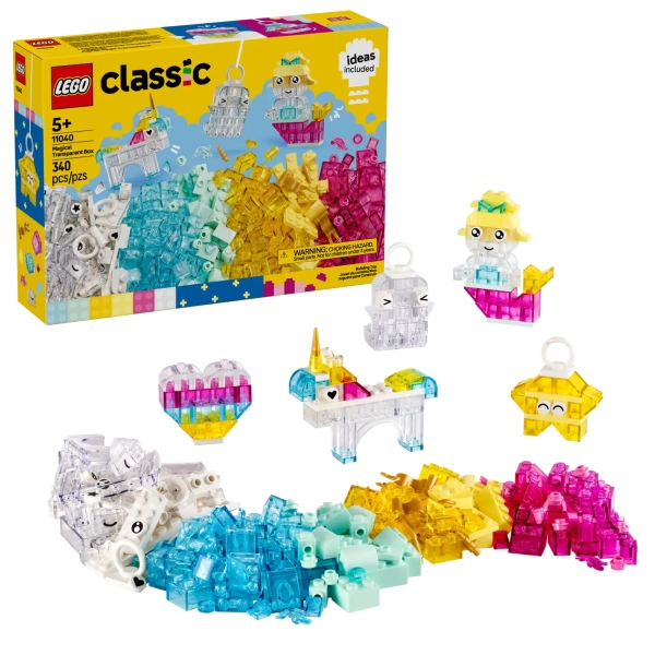 lego classic magische transparante doos