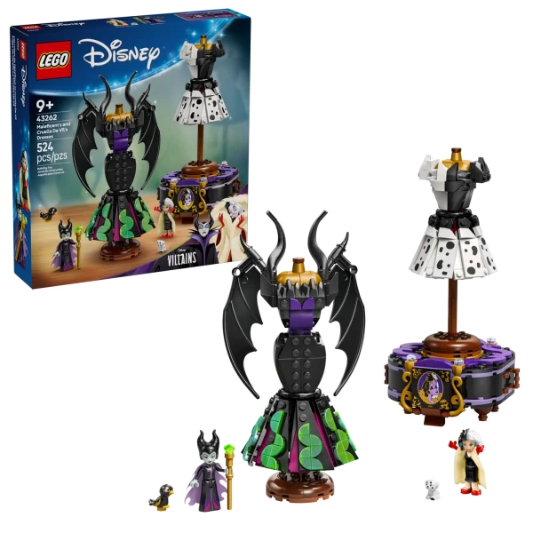 lego disney De jurken van Maleficent en Cruella De vil