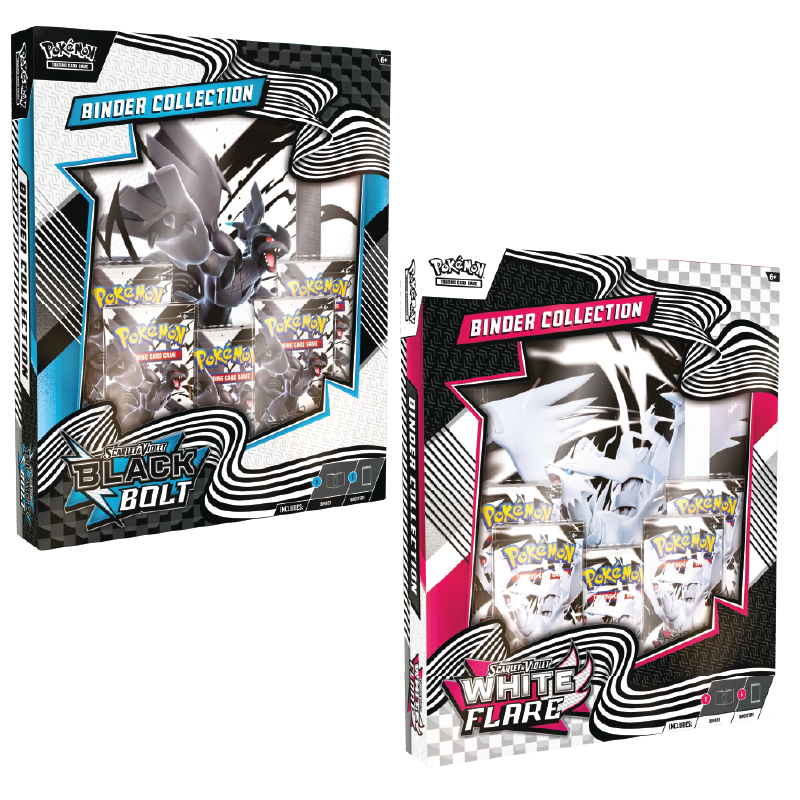black bolt white flare binder collection