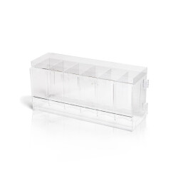 acryl box 6 slot booster pack dispenser