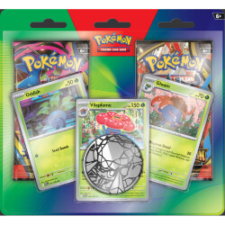 Een Pokémon Enhanced 2 Booster Blister met Oddish, Gloom & Vileplume Deze goedgevulde blister bevat twee Pokémon pakjes en de drie bekende grass-pokémon: