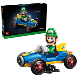 lego super mario kart luigi en mach 8
