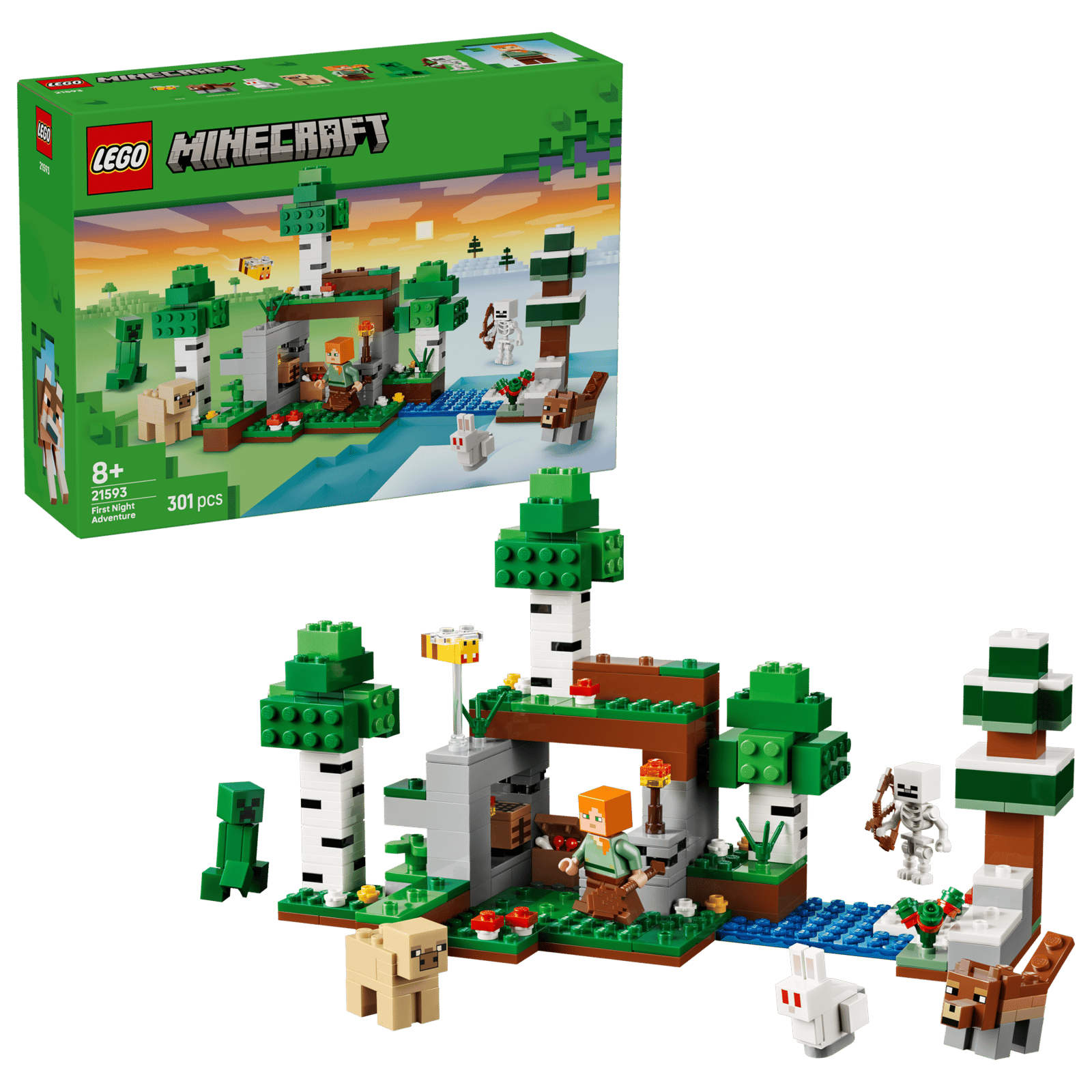 lego minecraft eerste nacht-avontuur
