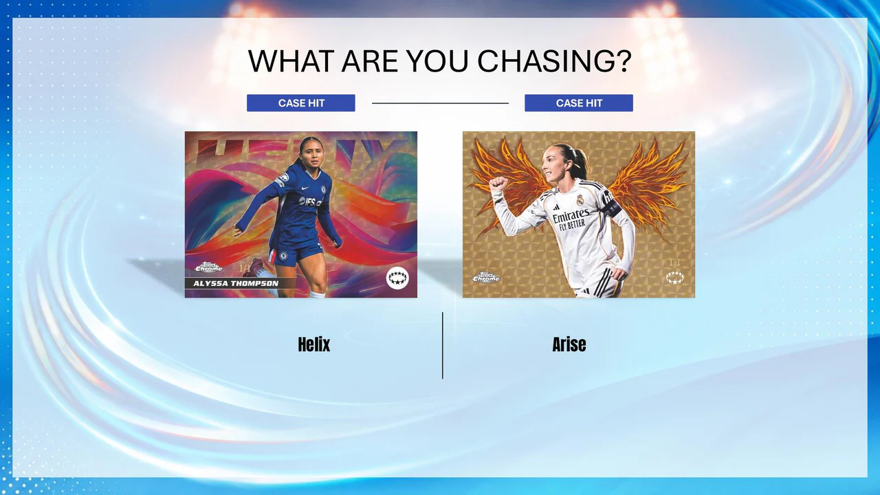 Topps 2025/26 Chrome Women's UEFA Champions League Soccer Hobby - Afbeelding 3