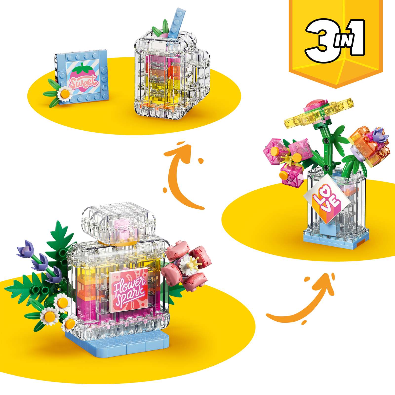 31383 LEGO Creator-3-in-1 Parfumfles met Bloemen - Afbeelding 2