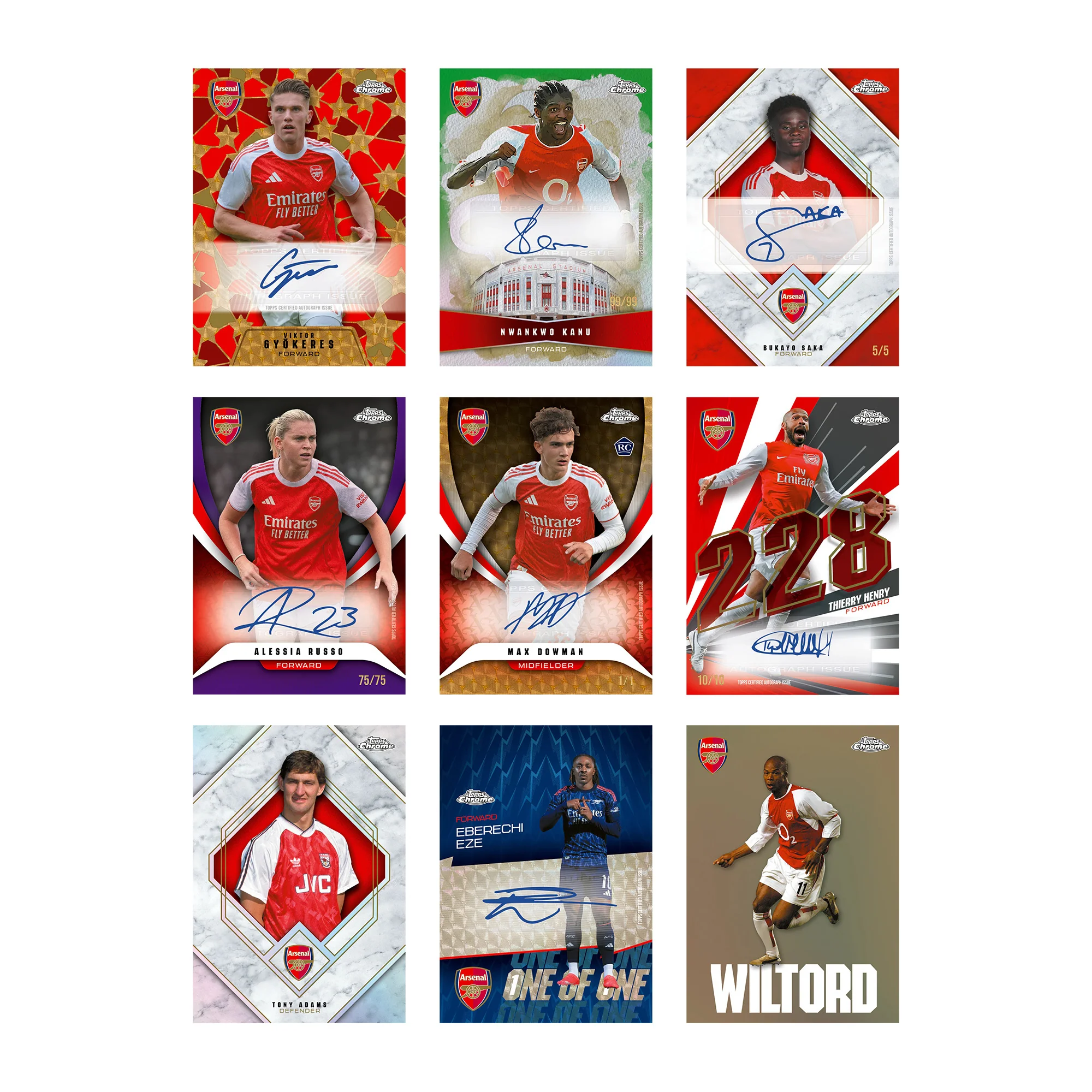 Topps 2025/26 Chrome Arsenal Hobby - Afbeelding 2