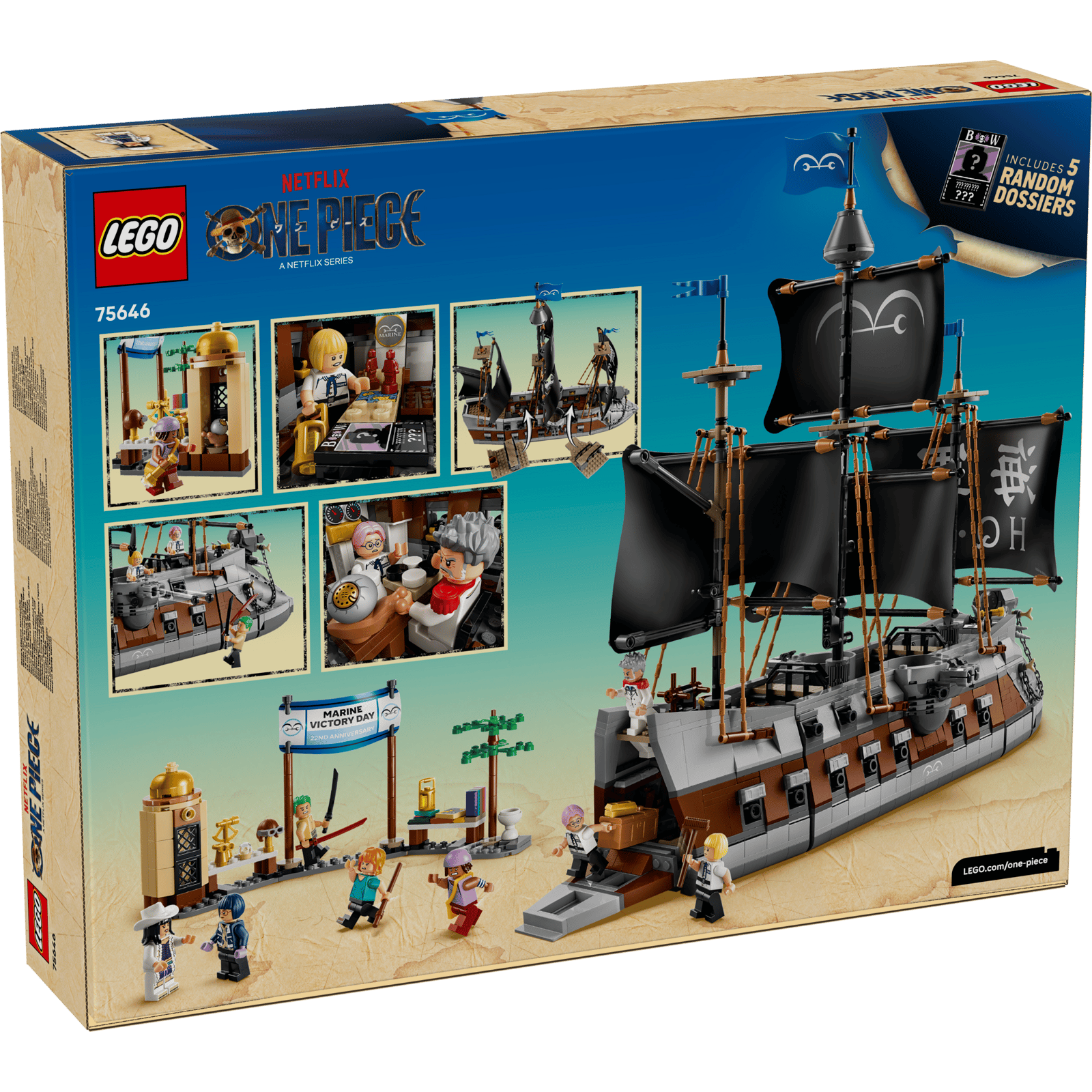 75646 LEGO ONE Piece Het Slagschip van Garp