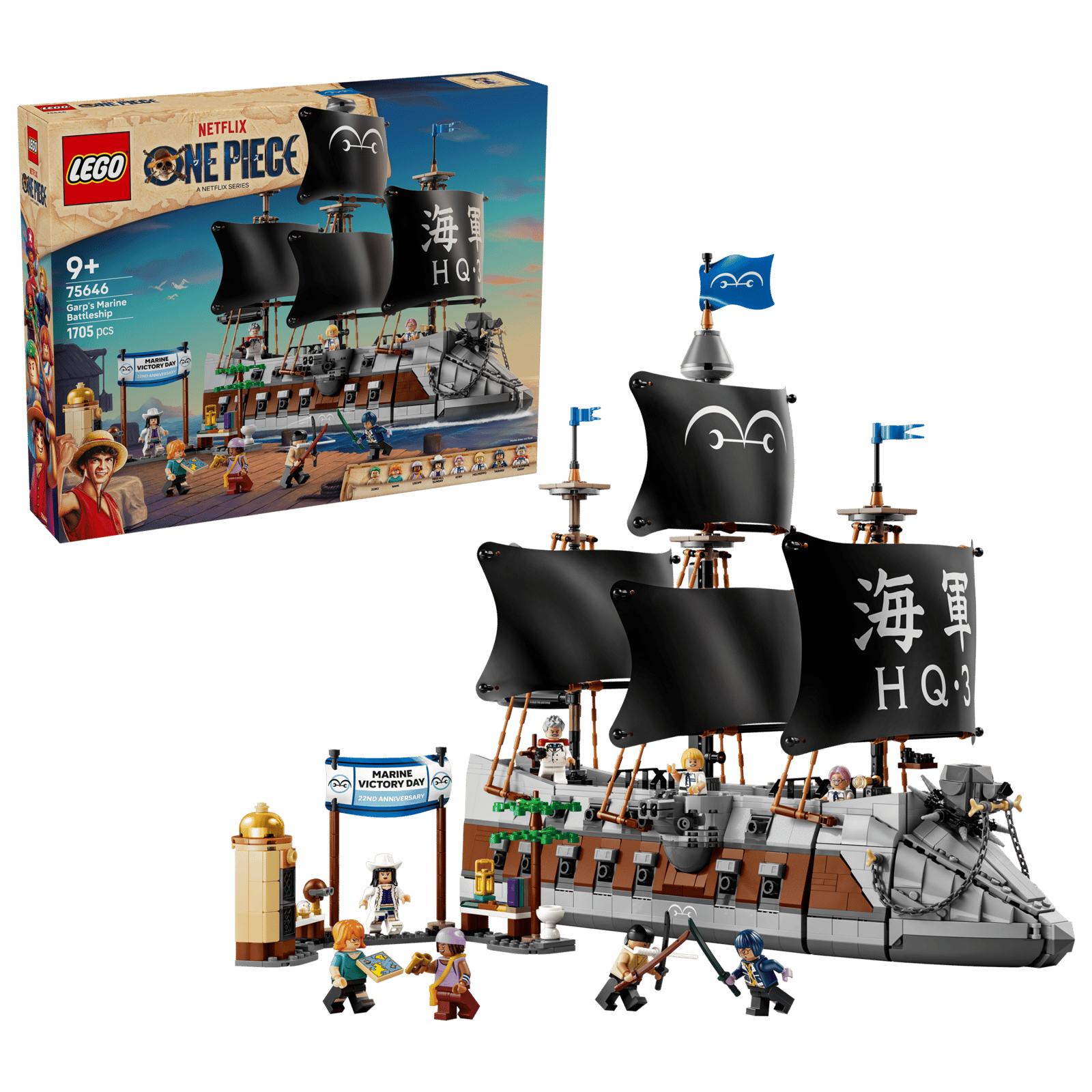 75646 LEGO ONE Piece Het Slagschip van Garp