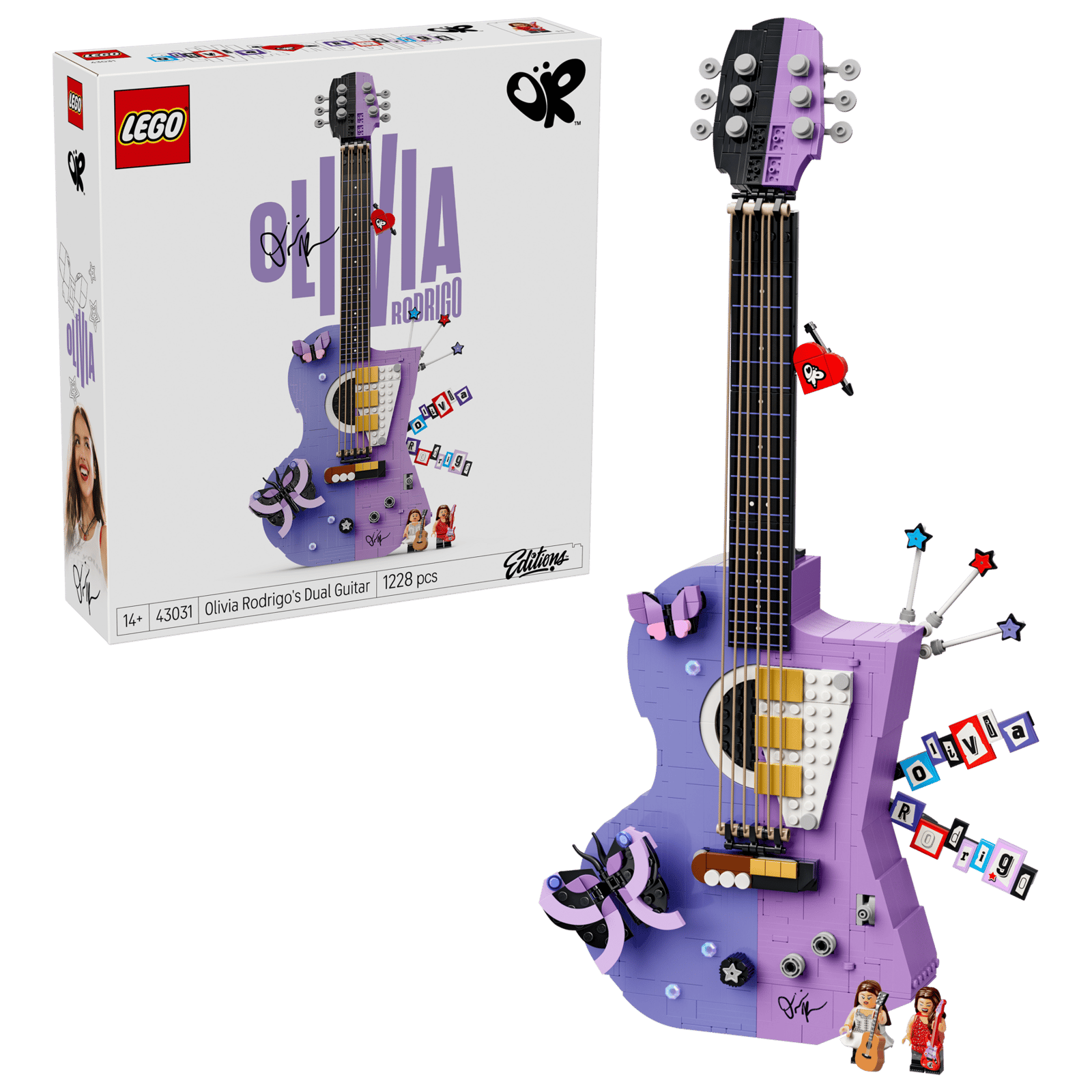 LEGO Editions Olivia Rodrigo's dubbele gitaar (43031)