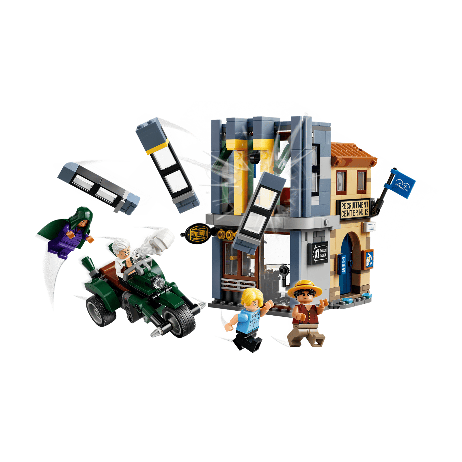LEGO ONE PIECE Confrontatie met kapitein Smoker