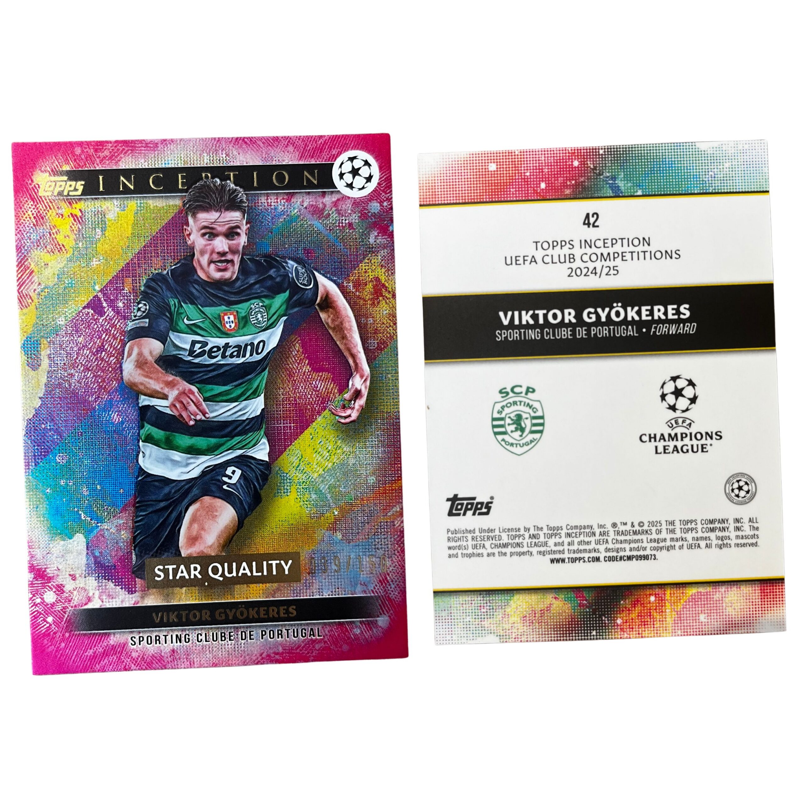 Topps Inception Season 2024/25 - Star Quality #42 Viktor Gyökeres 039/150