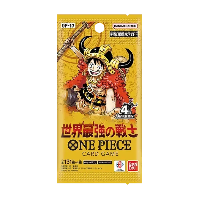 ONE Piece Japans OP17 The World's Strongest Warriors Een nieuw Anniversary set, met als thema Elbaph en de Vier Keizers.